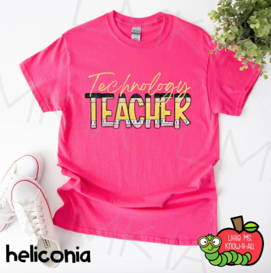 Pencil Letter Subject & Specials Teacher T-Shirt