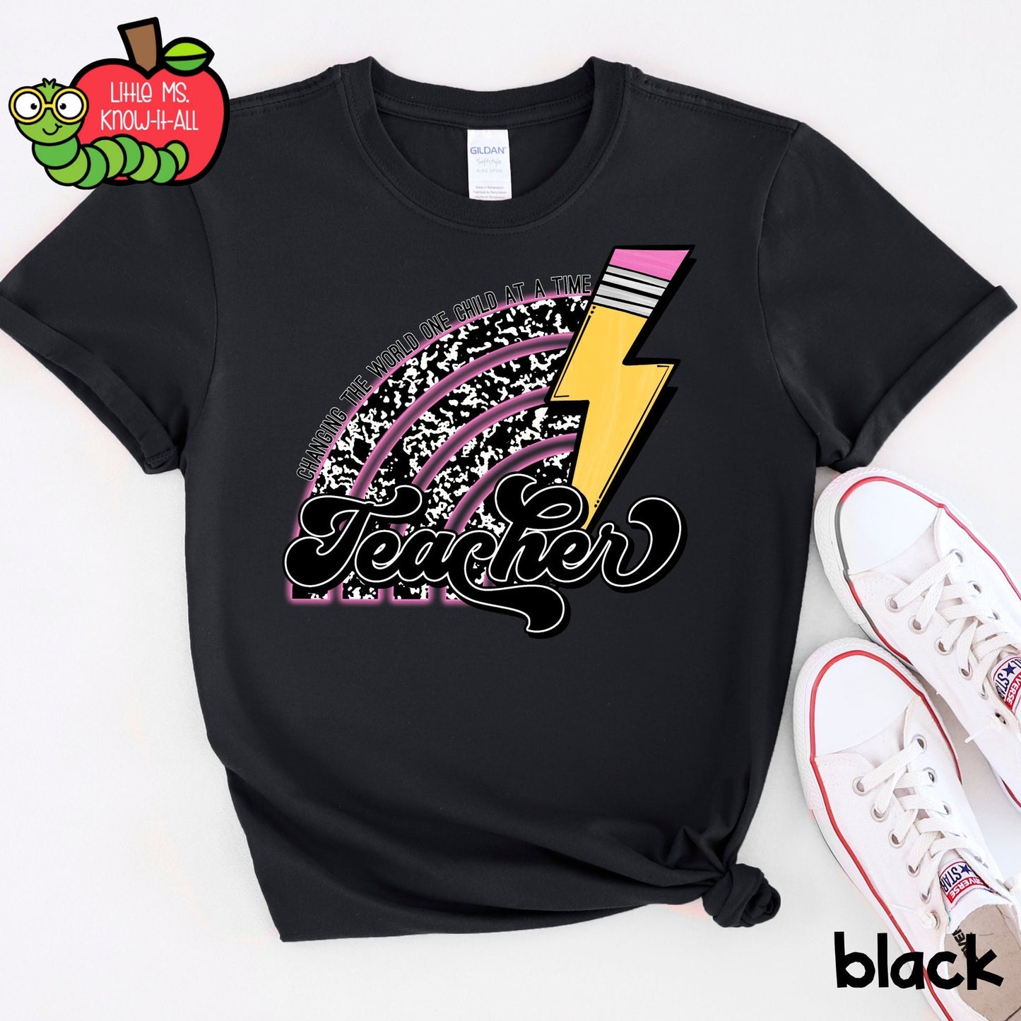 Composition Changing the World Pencil Teacher T-Shirt