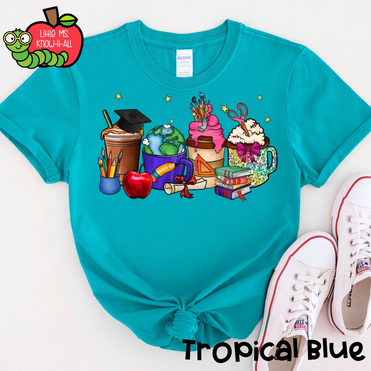 Coffee Drinks Teacher T-Shirt