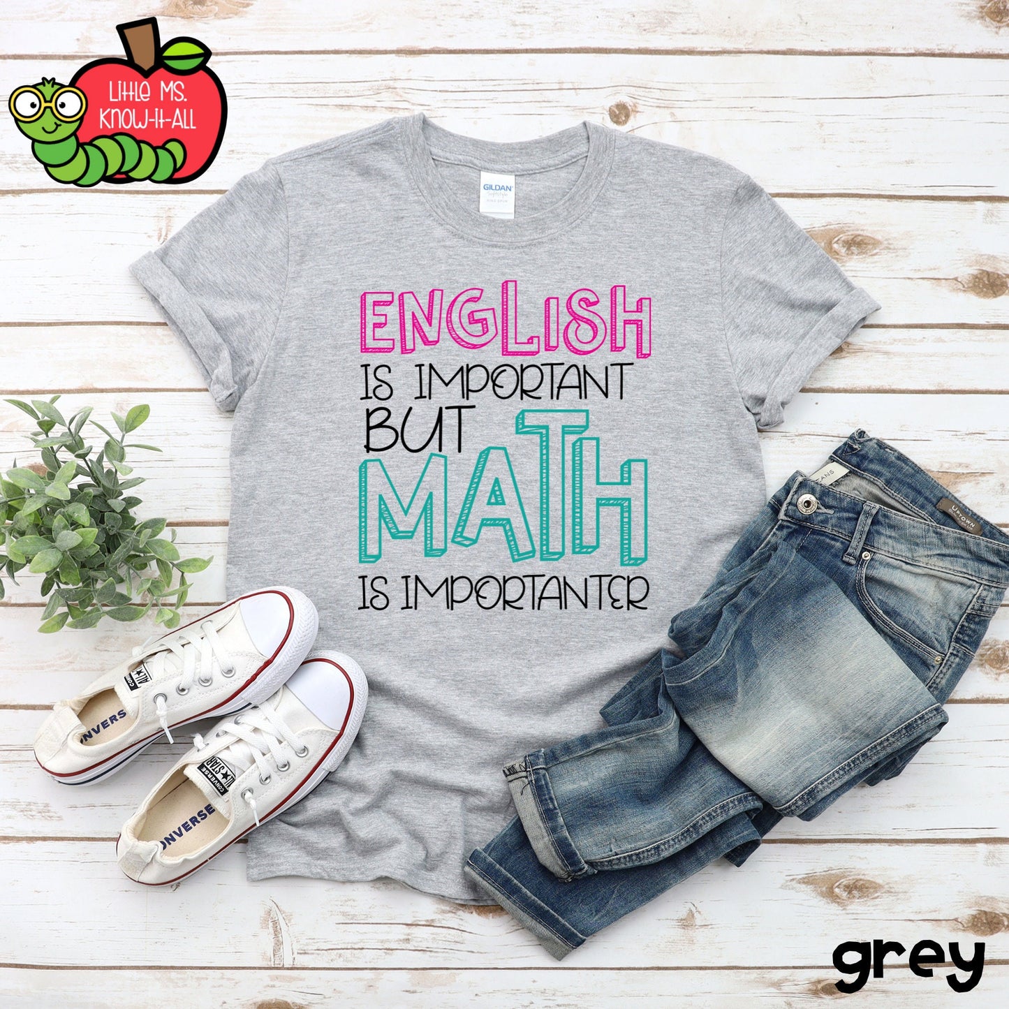 English is Important, But Math is Importanter Teacher Shirt