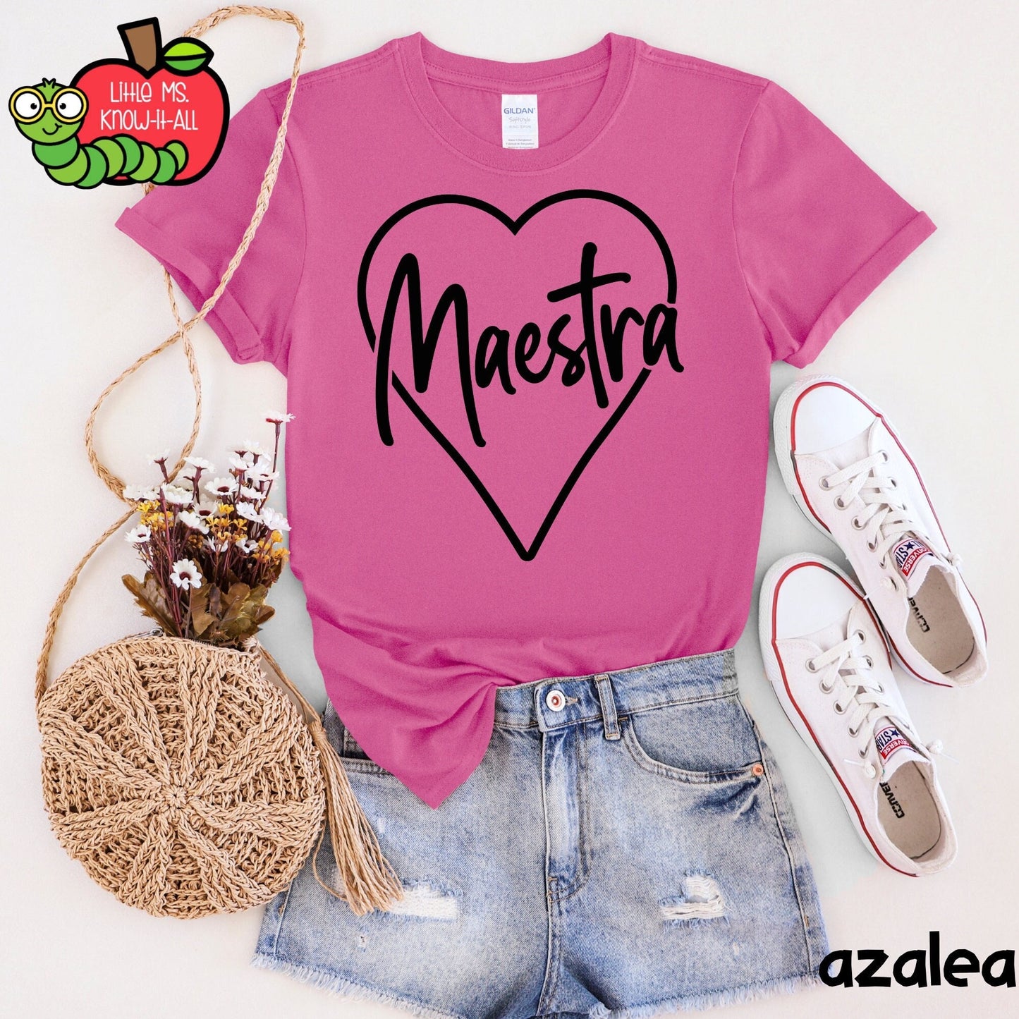 Heart Maestra Teacher T-Shirt