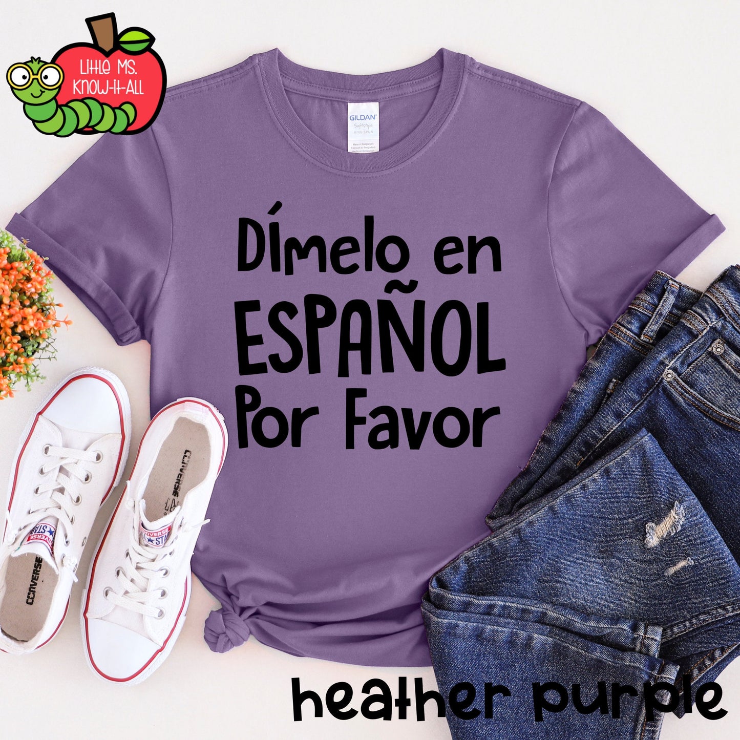 Dimelo en Espanol Bilingual Teacher T-Shirt