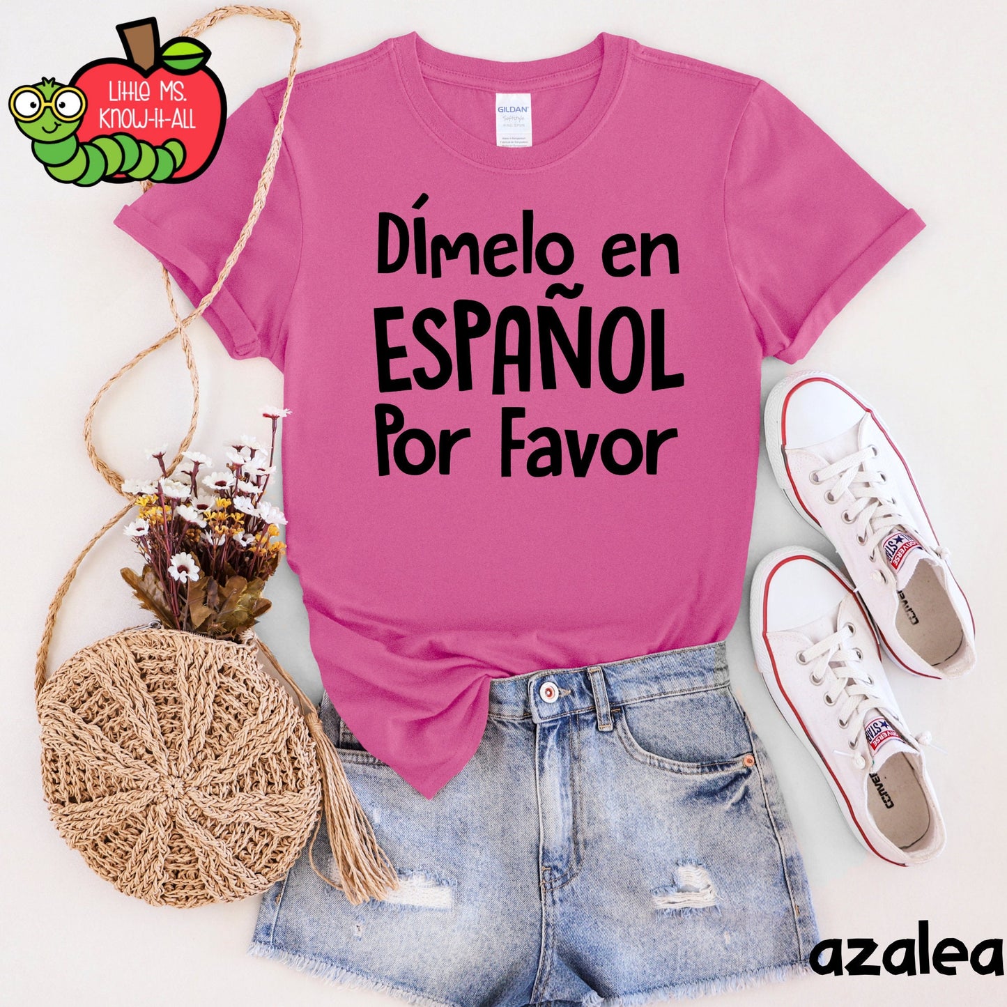 Dimelo en Espanol Bilingual Teacher T-Shirt