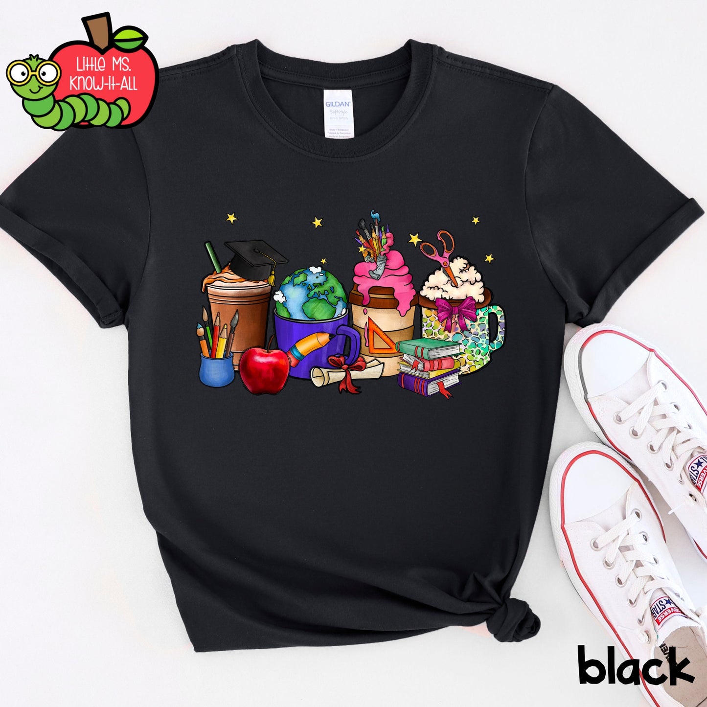 Coffee Drinks Teacher T-Shirt