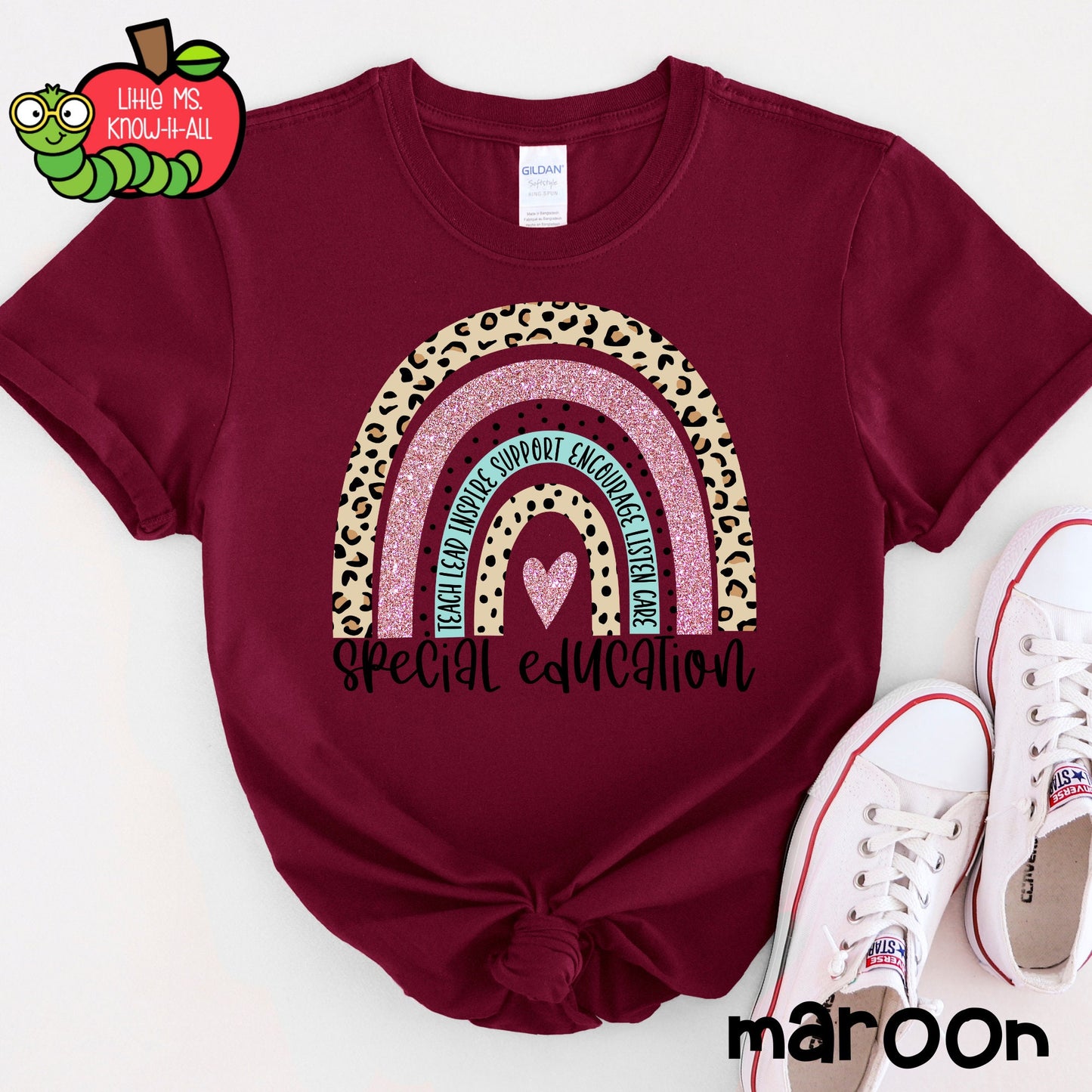 Boho Rainbow Special Education Teacher T-Shirt