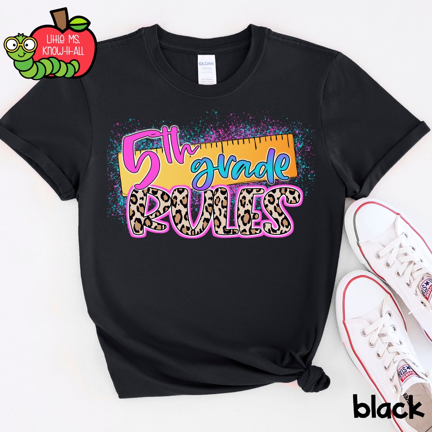 Student Splatter Grade Level Rules T-Shirt