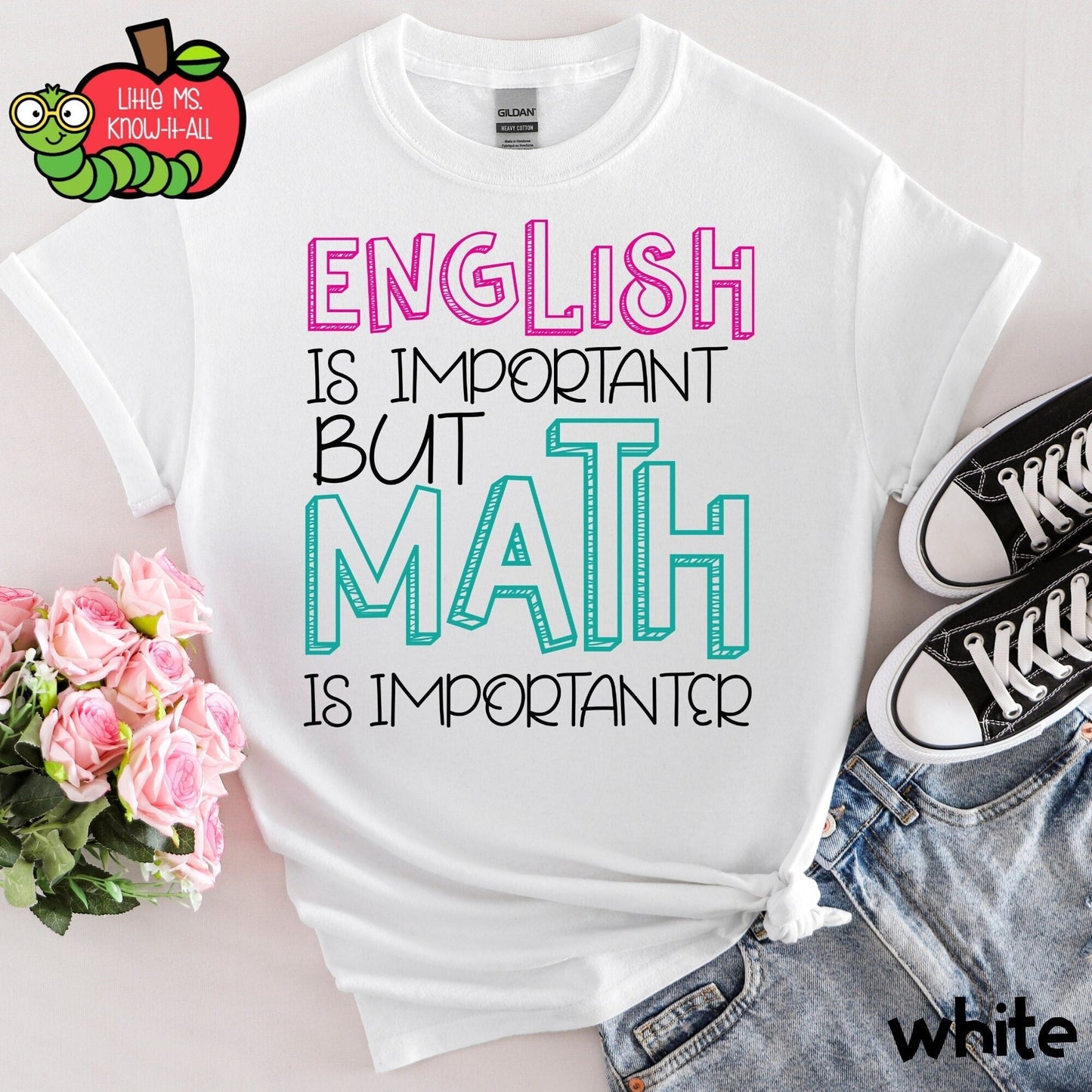 English is Important, But Math is Importanter Teacher Shirt