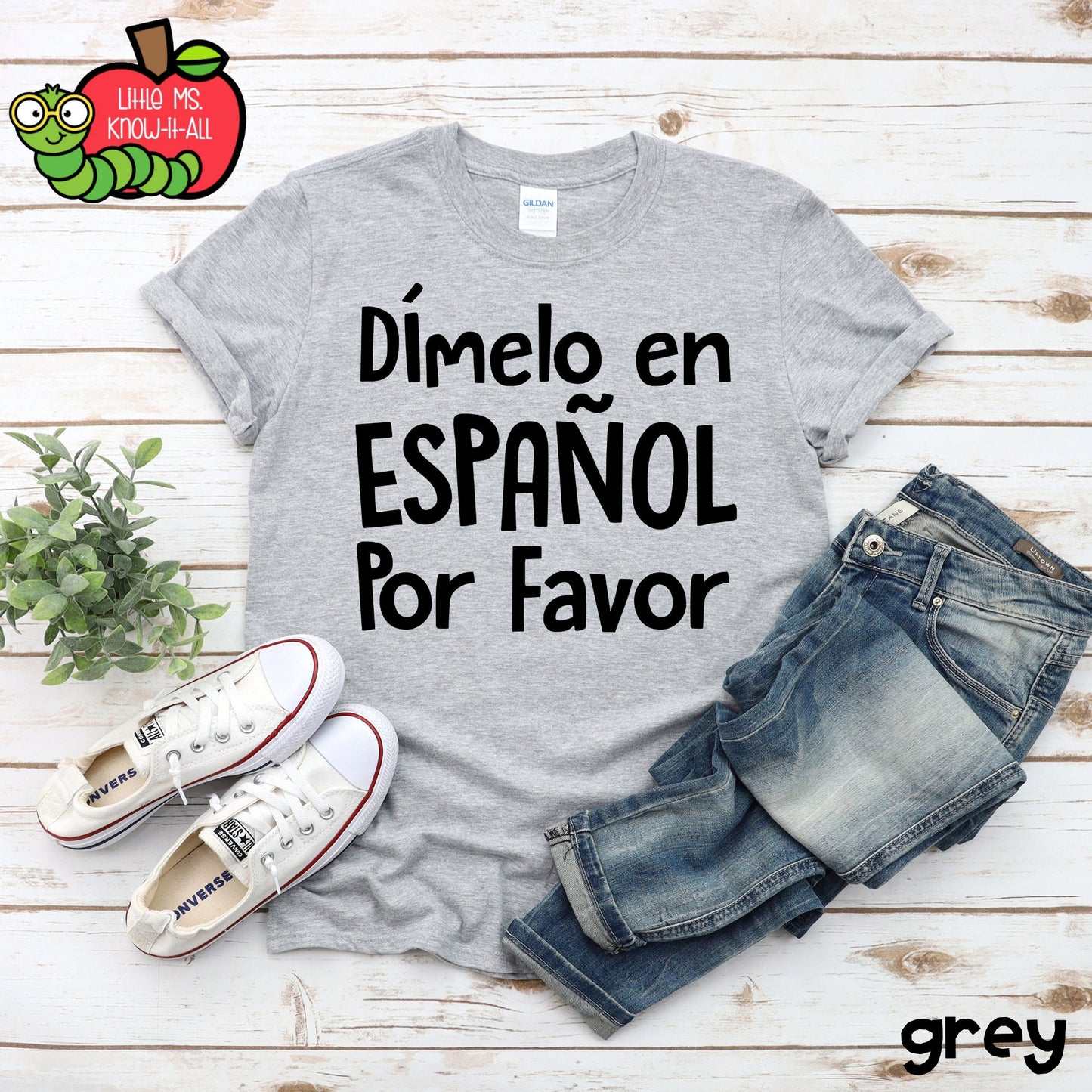 Dimelo en Espanol Bilingual Teacher T-Shirt