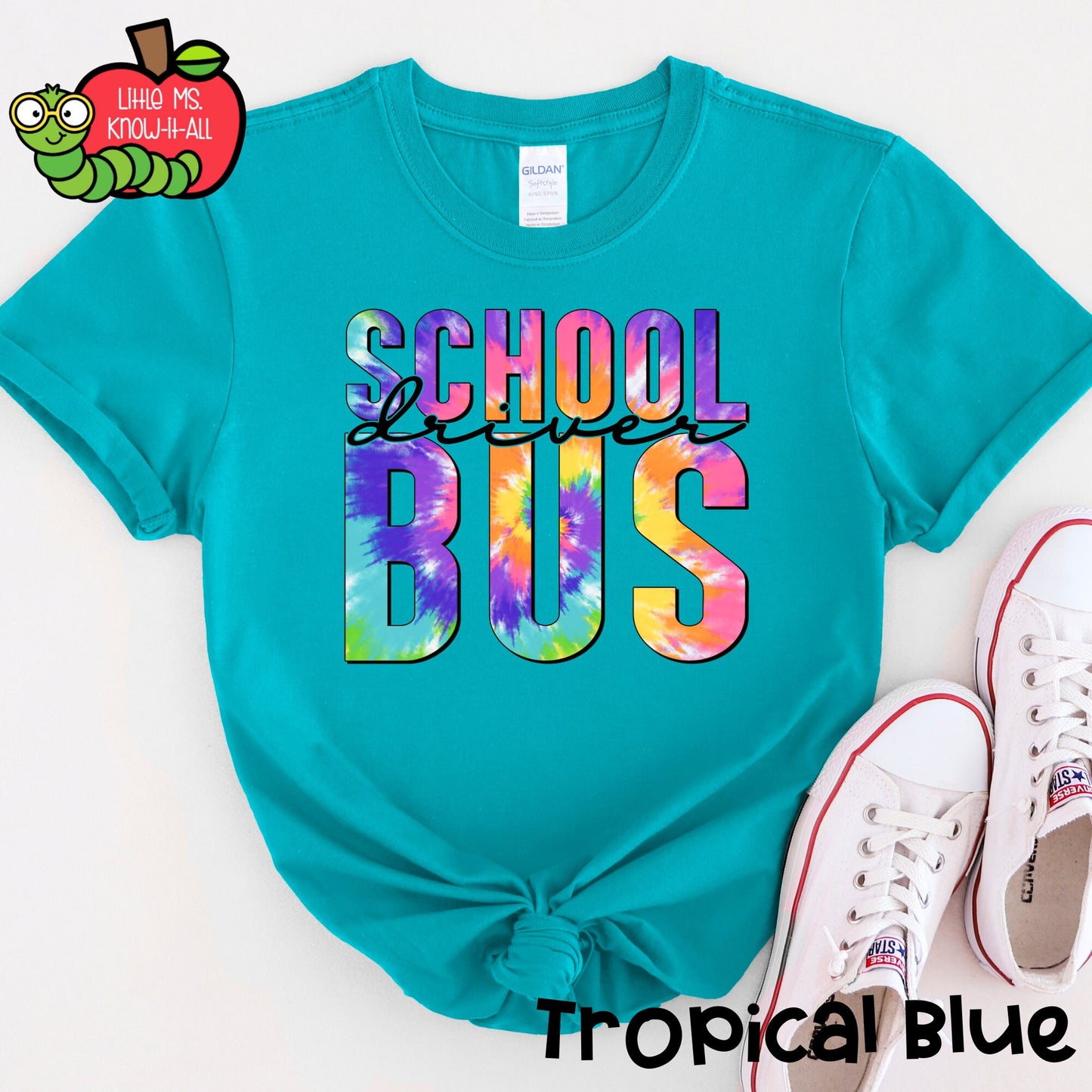 Tie-Dye School Bus Driver T-Shirt
