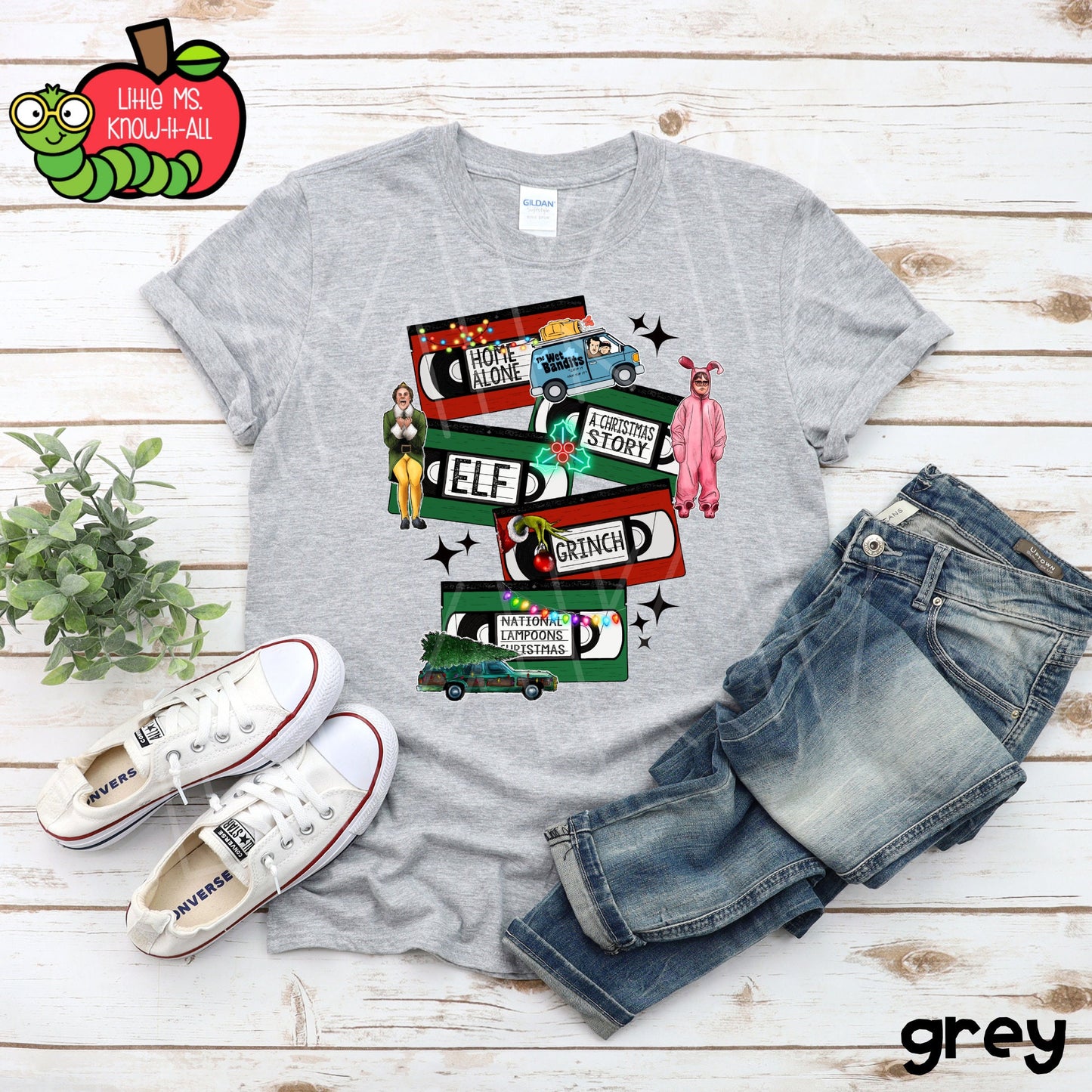 VHS Popular Christmas Movie Tape T-Shirt