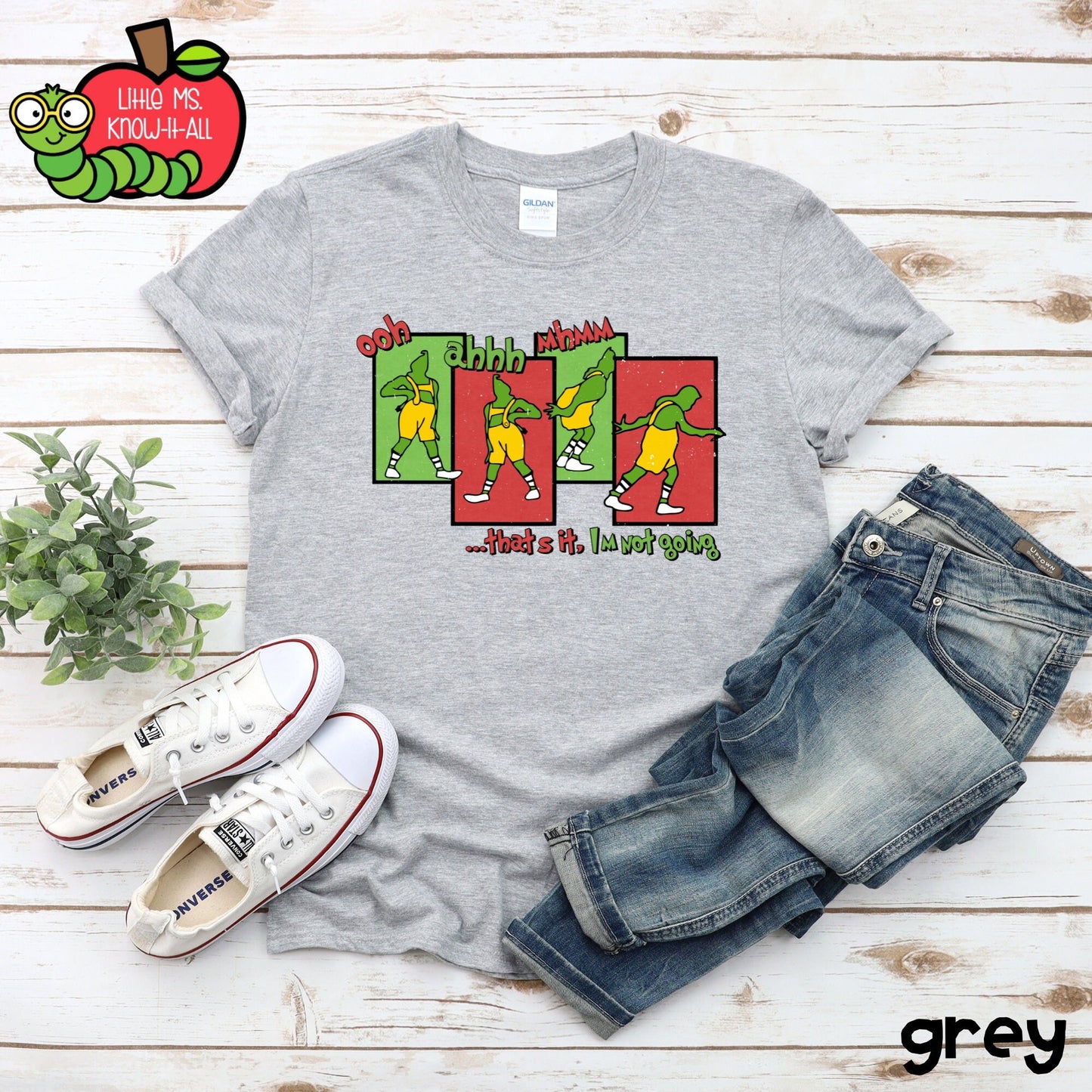 I'm Not Going Green Monster Christmas T-Shirt