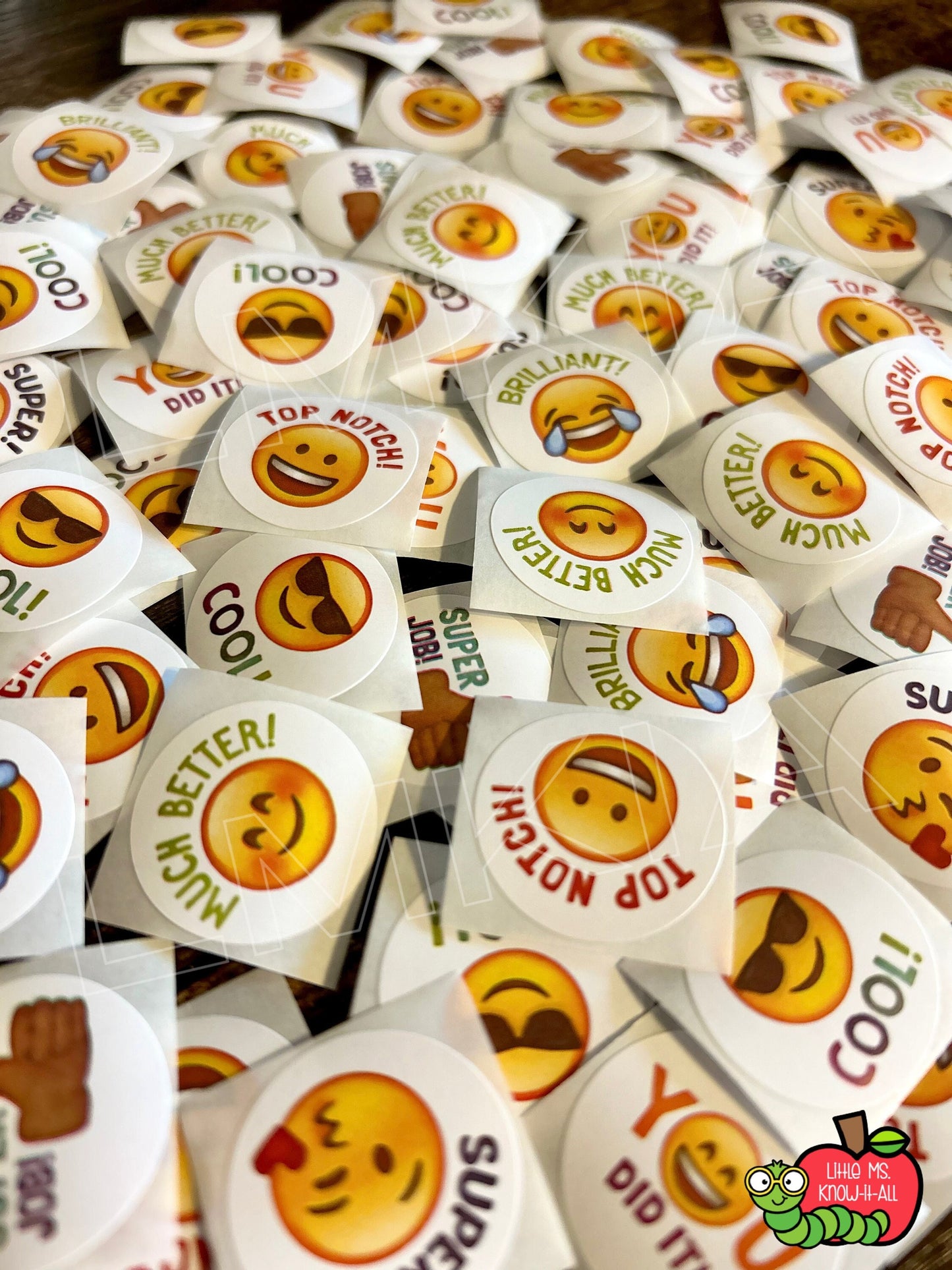1” Emoji Stickers