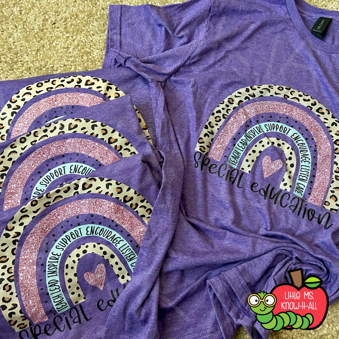 Boho Rainbow Special Education Teacher T-Shirt