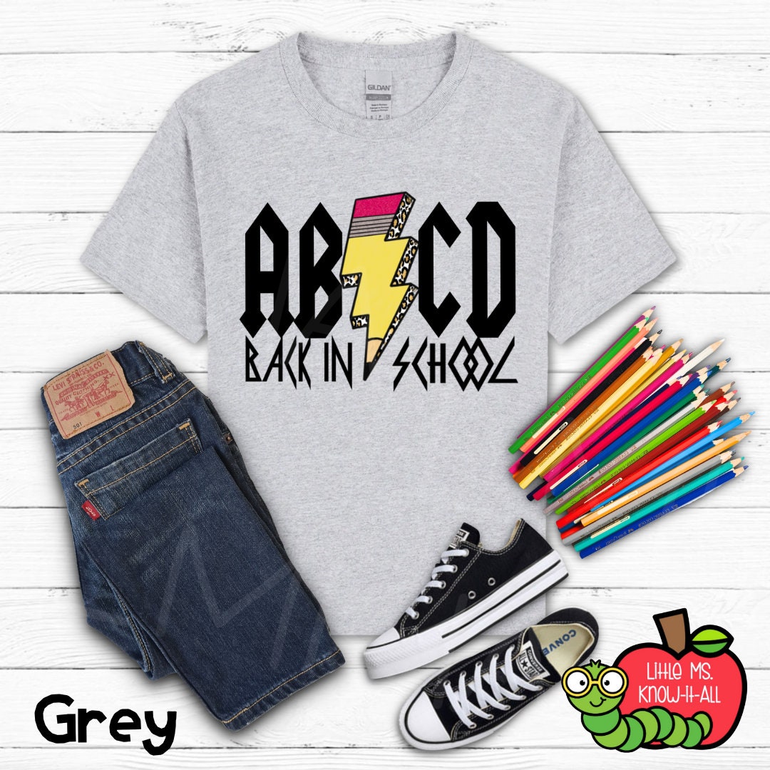 ABCD Rocker Tee Pencil Back to School Youth T-Shirt